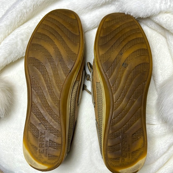 👞 Sperry Women Bluefish Linen/Oat Top-Sider Boat Shoe - Picture 6 of 10